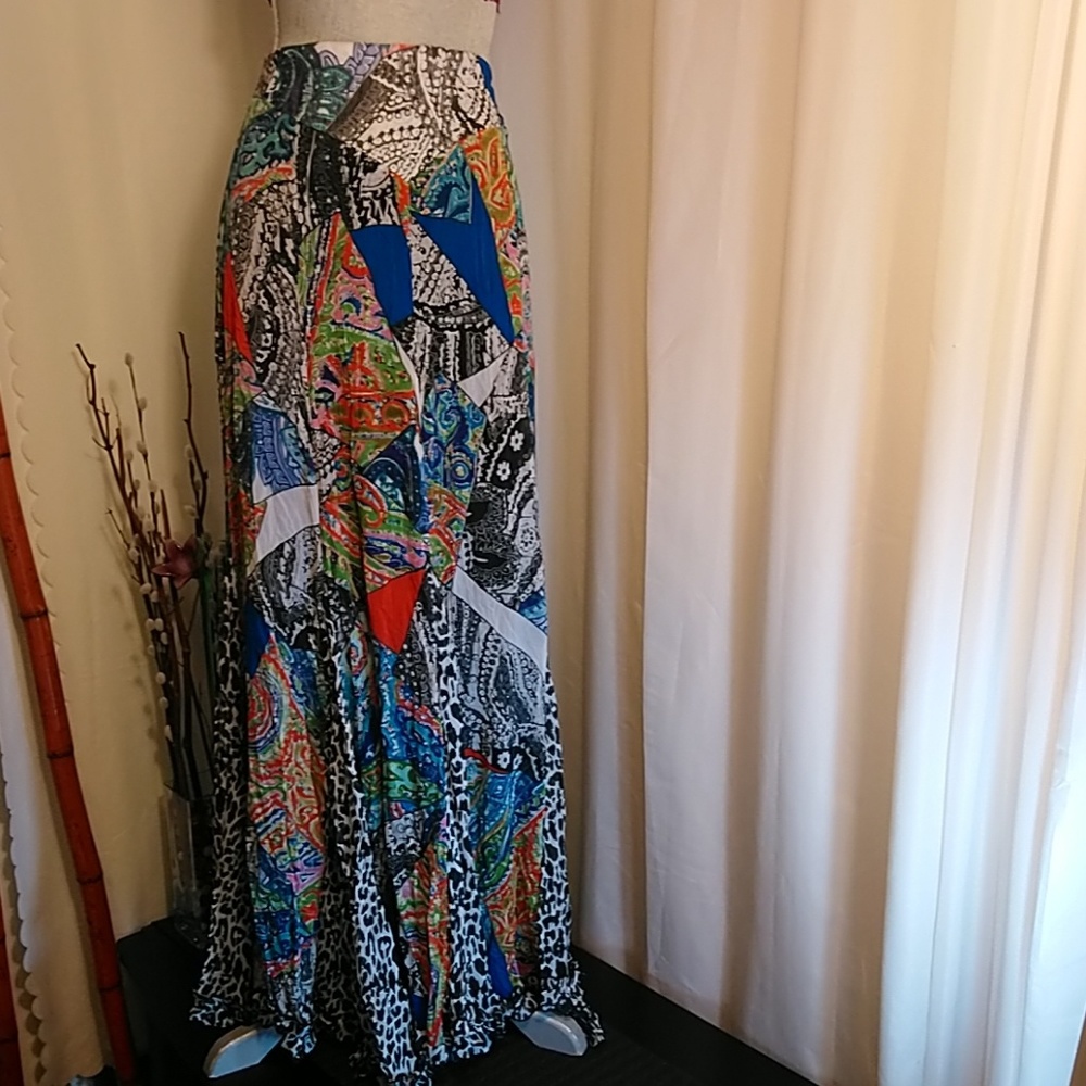 ALBERTO MAKALI- chiffon Maxi Skirt EUC-SZ#6